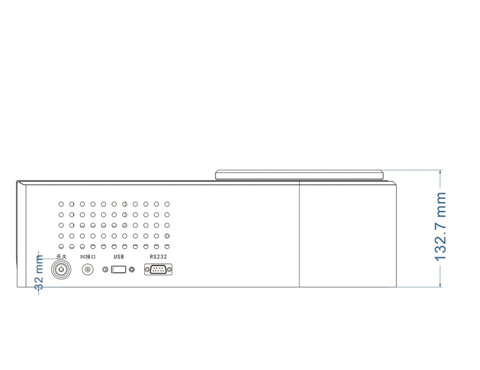 油液磨損定量檢測(cè)儀外觀尺寸圖