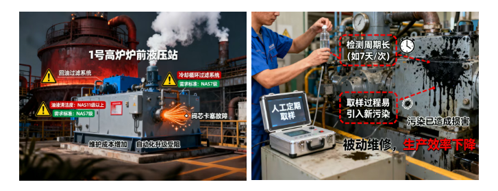 以鋼廠高爐液壓站為例：油液污染早預警，生產運維更科學 圖1